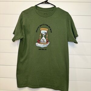 Olive Graphic Tee for Men